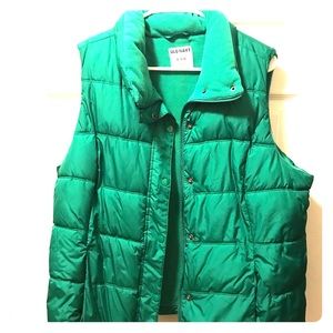 Xl green puffer vest